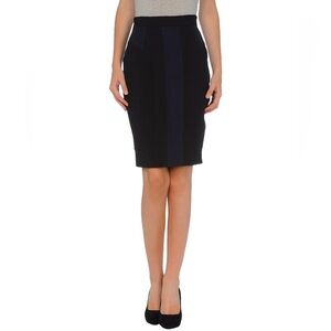 Paper London Black and Blue Pencil Skirt in US Size 8.